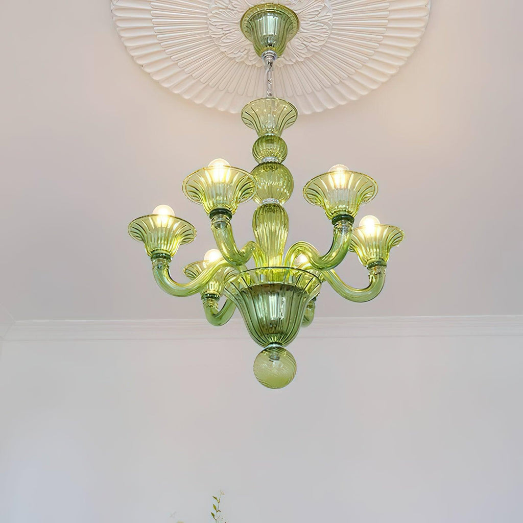 Aurora Chandelier Murano Glass Exotic