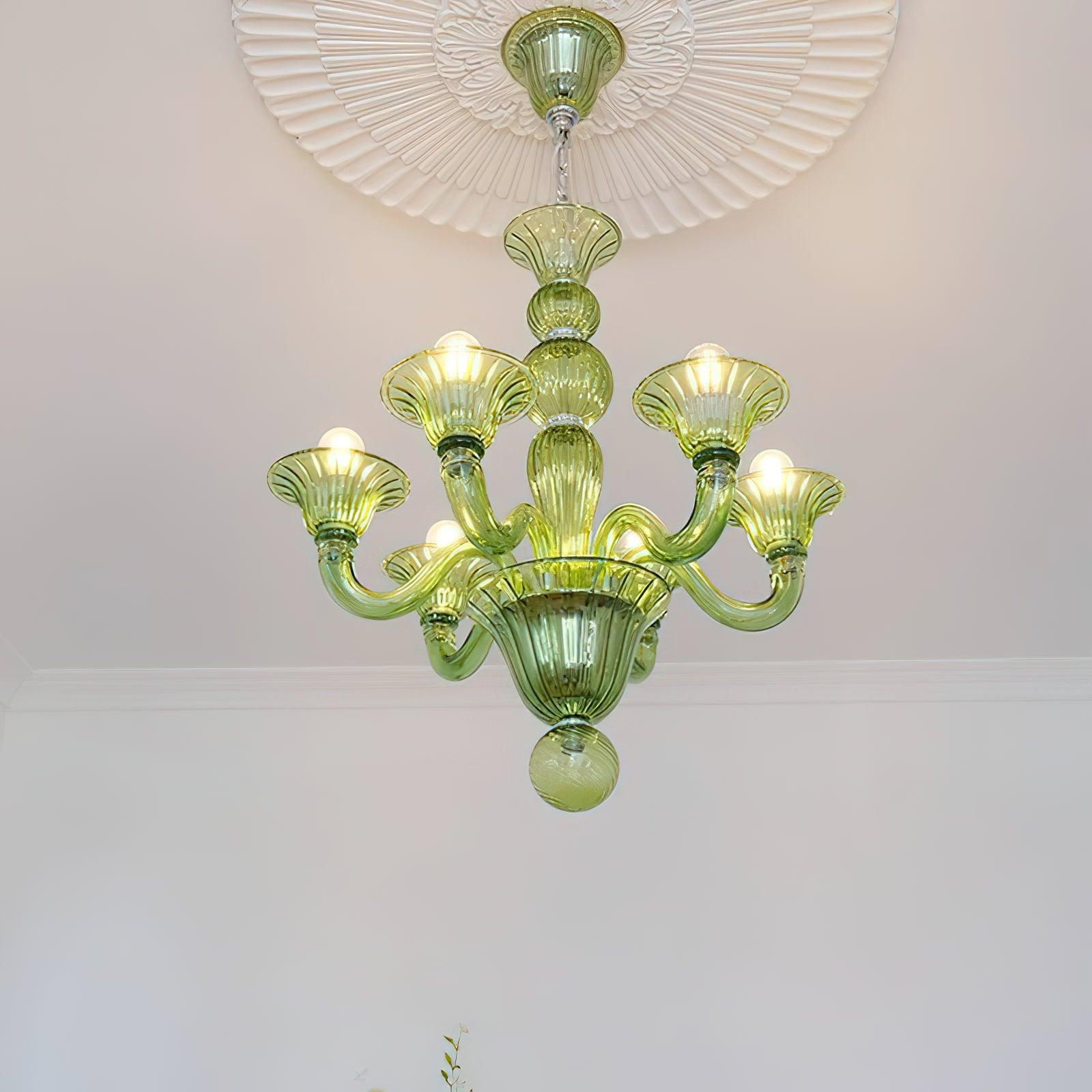 Aurora Chandelier Murano Glass Exotic