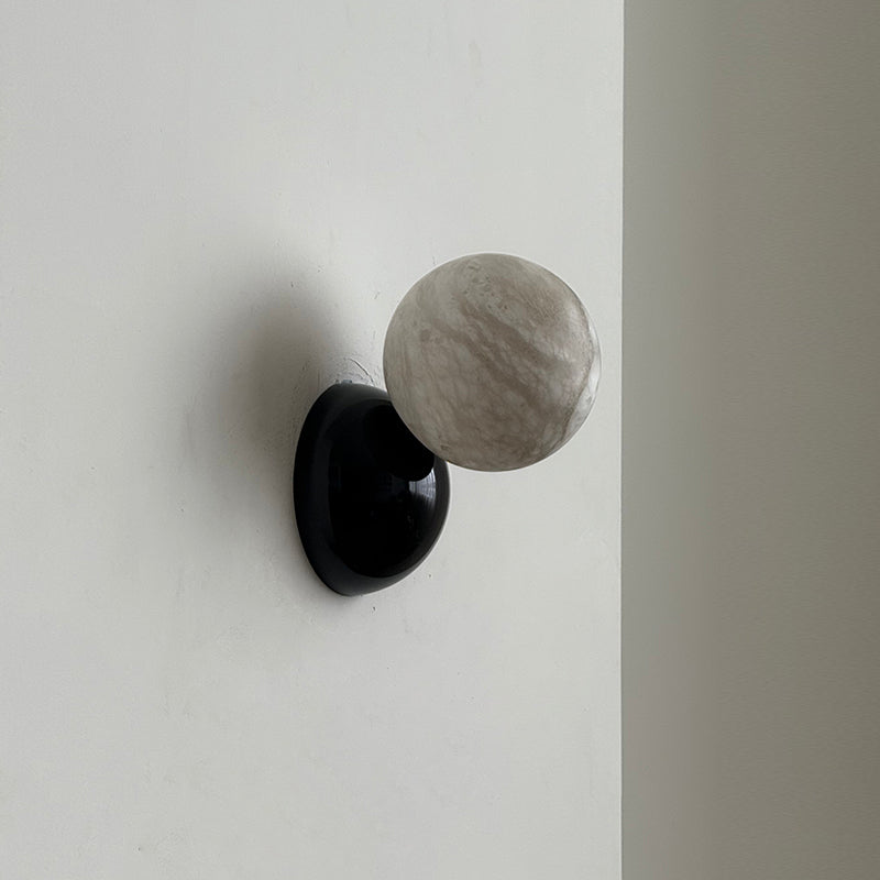 Arca Modern Minimalist Eclipse Mrable Wall Lamp