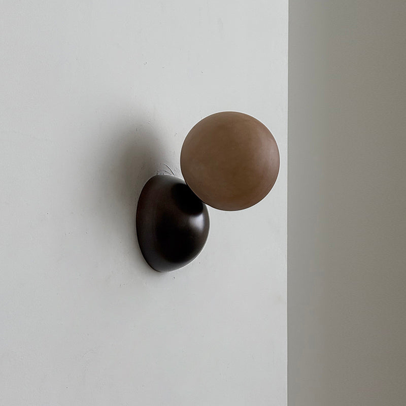 Arca Modern Minimalist Eclipse Mrable Wall Lamp