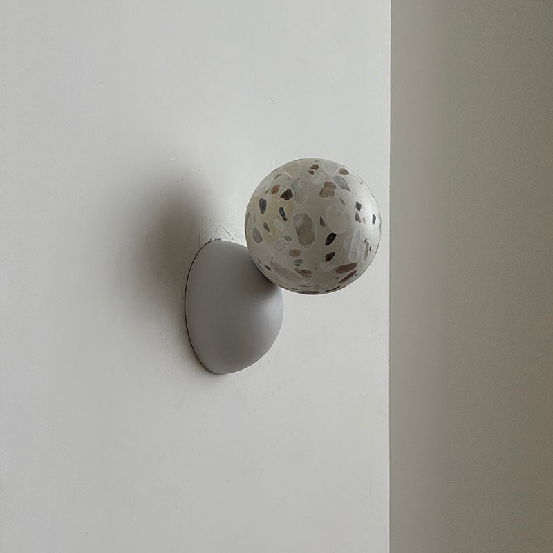 Arca Modern Minimalist Eclipse Mrable Wall Lamp