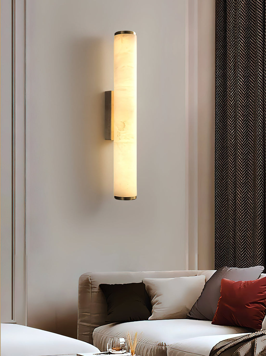 Arcus  Elegance Brass Alabaster Sconce Wall Lamp
