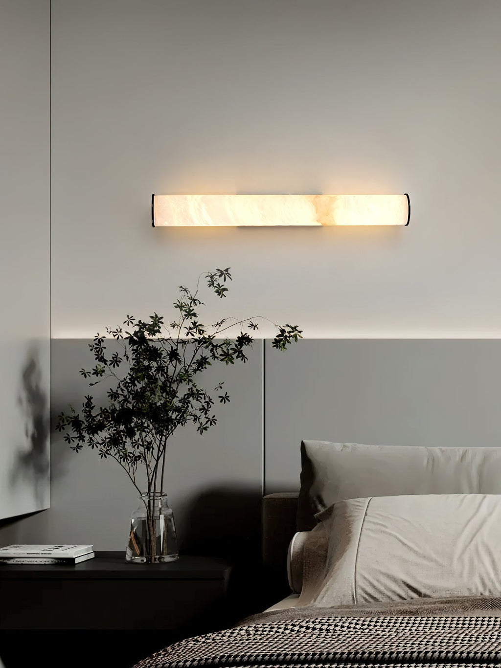 Arcus  Elegance Brass Alabaster Sconce Wall Lamp