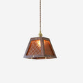 Calvi Pendant Lamp Floral-Patterned Glass Vintage