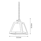 Calvi Pendant Lamp Floral-Patterned Glass Vintage