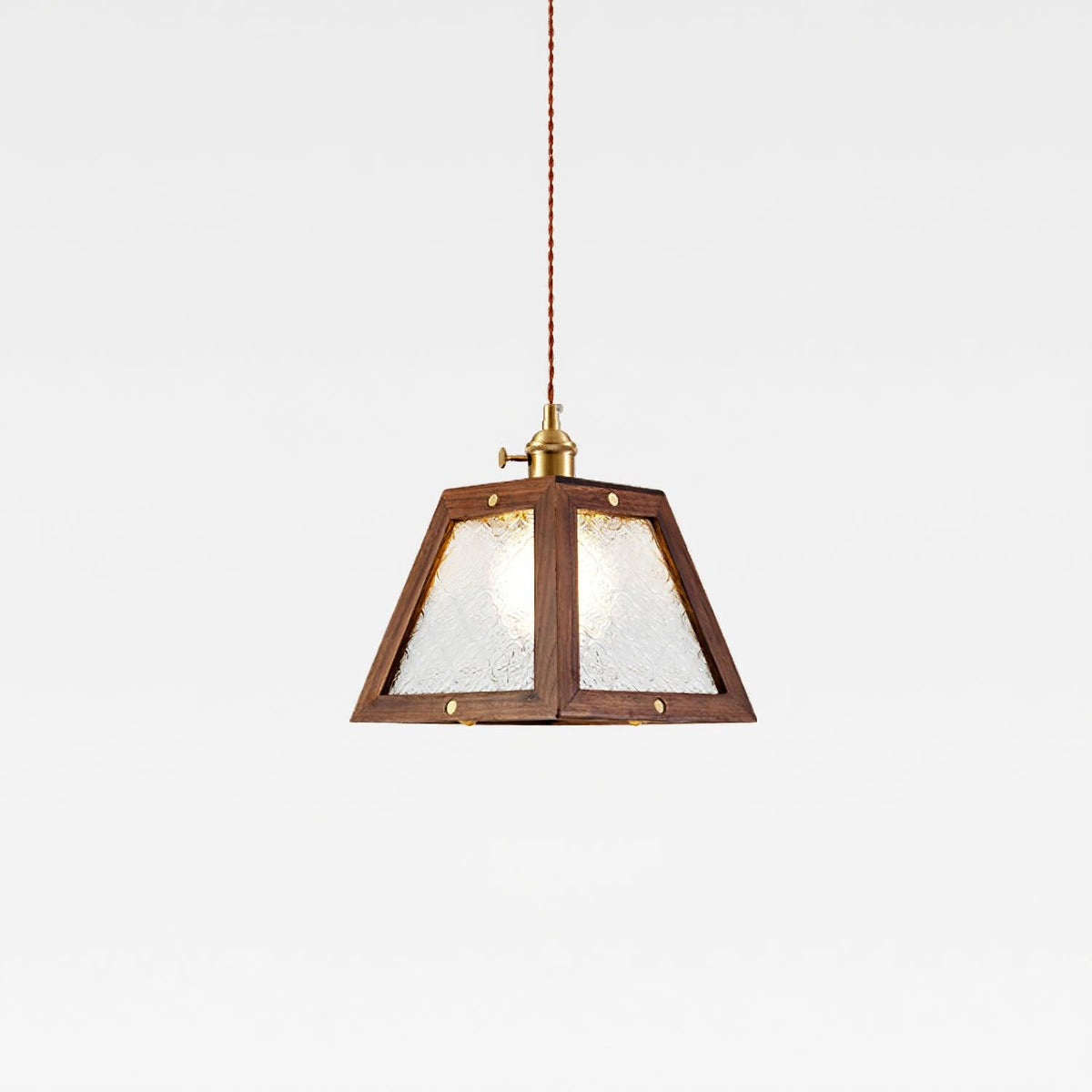 Calvi Pendant Lamp Floral-Patterned Glass Vintage