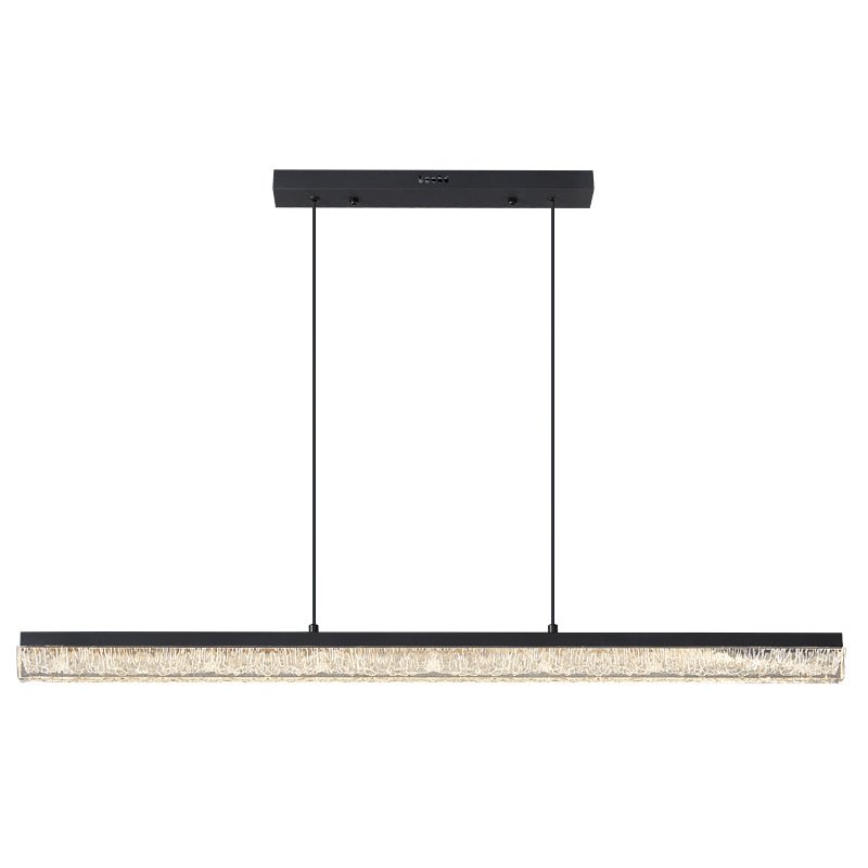 Lustra Pendant Light Black Acrylic Linear