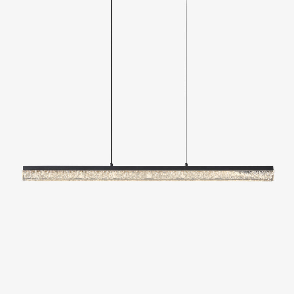 Lustra Pendant Light Black Acrylic Linear