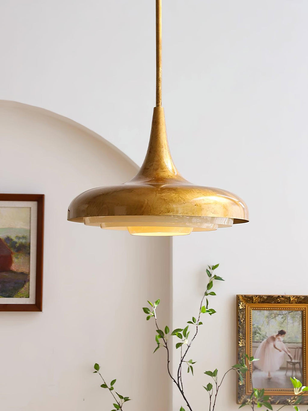Vioce Mid-Century Modern Glass Pendant Light
