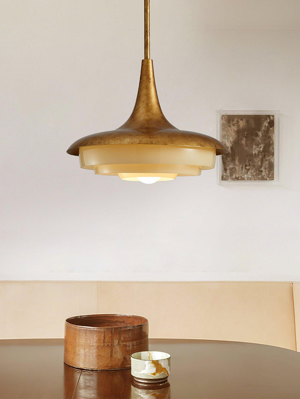 Vioce Mid-Century Modern Glass Pendant Light