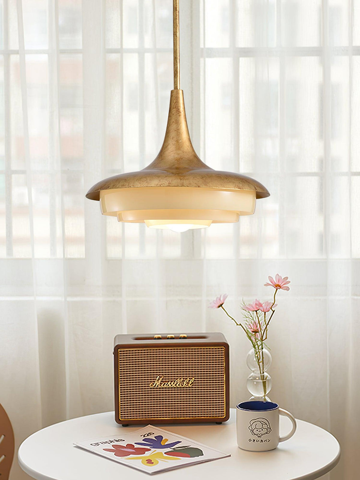 Vioce Mid-Century Modern Glass Pendant Light