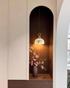 Camellia Pendant Lamp Romantic Porcelain Blossom