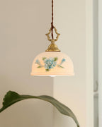 Camellia Pendant Lamp Romantic Porcelain Blossom