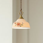 Camellia Pendant Lamp Romantic Porcelain Blossom