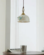 Camellia Pendant Lamp Romantic Porcelain Blossom