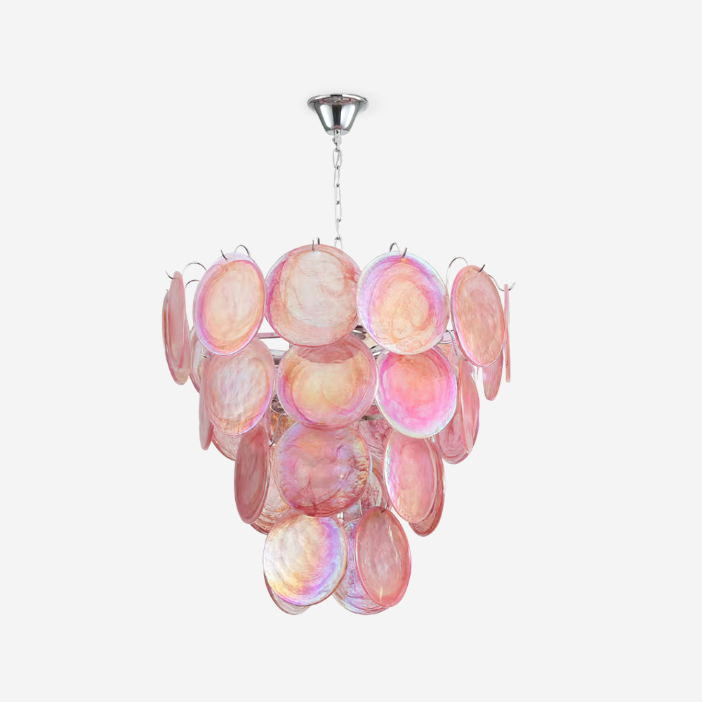 Camisa Chandelier Murano Glass Disc Layers