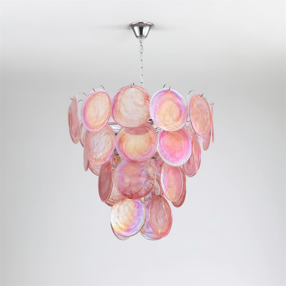 Camisa Chandelier Murano Glass Disc Layers
