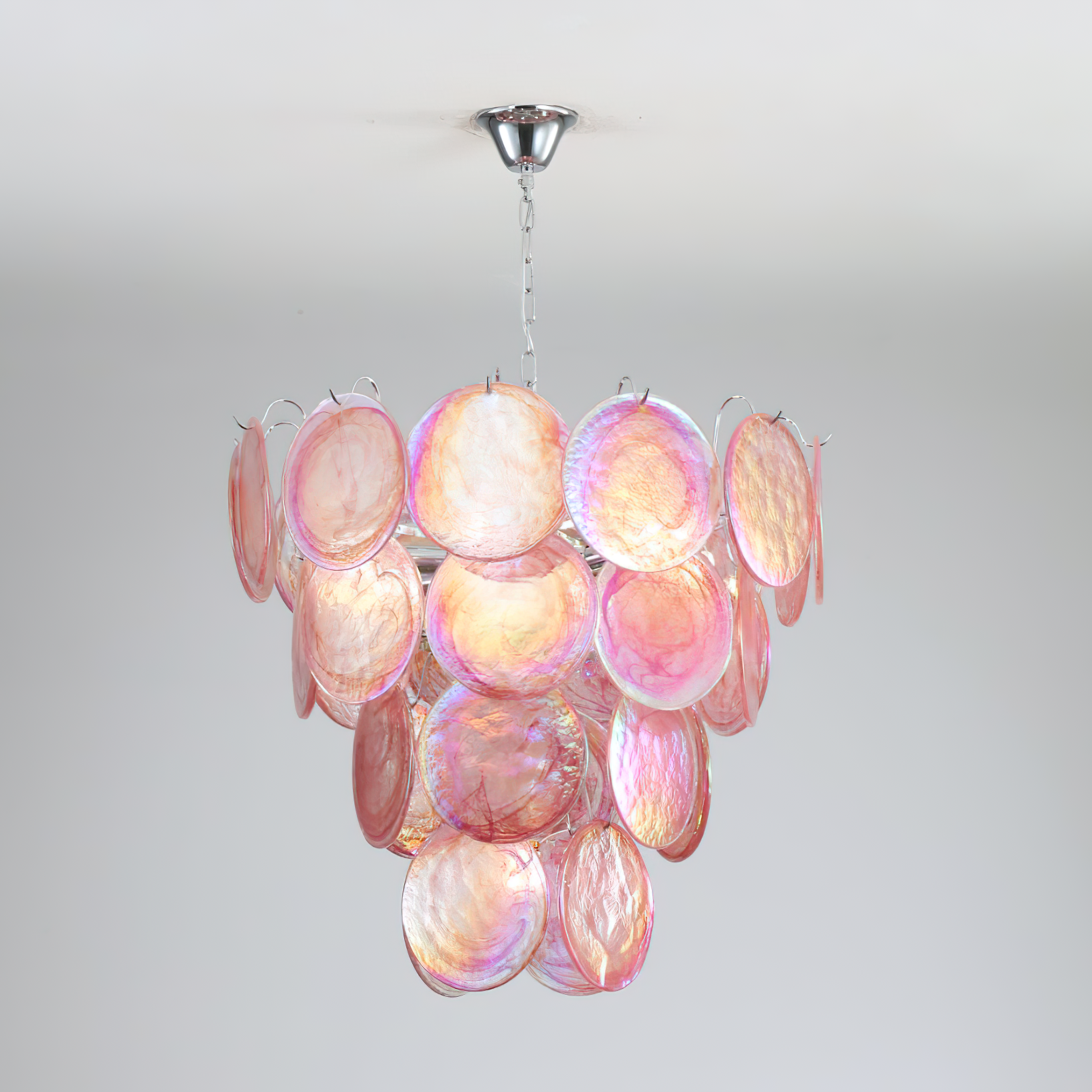 Camisa Chandelier Murano Glass Disc Layers
