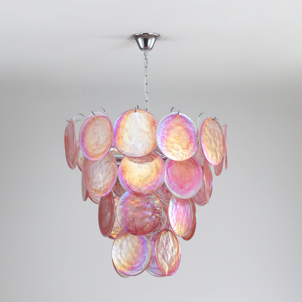Camisa Chandelier Murano Glass Disc Layers