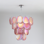 Camisa Chandelier Murano Glass Disc Layers