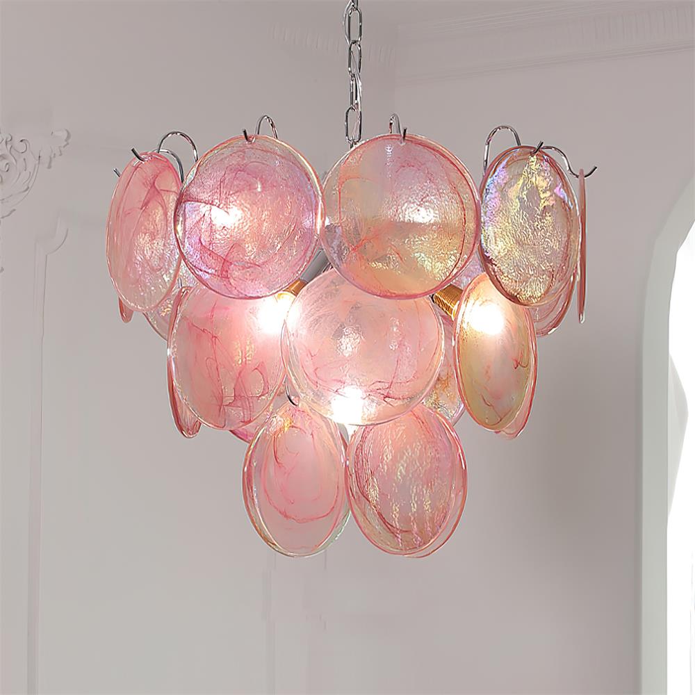 Camisa Chandelier Murano Glass Disc Layers