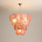 Camisa Chandelier Murano Glass Disc Layers