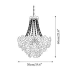Campina Chandelier Crystal Flower Tiered