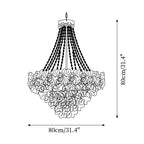 Campina Chandelier Crystal Flower Tiered