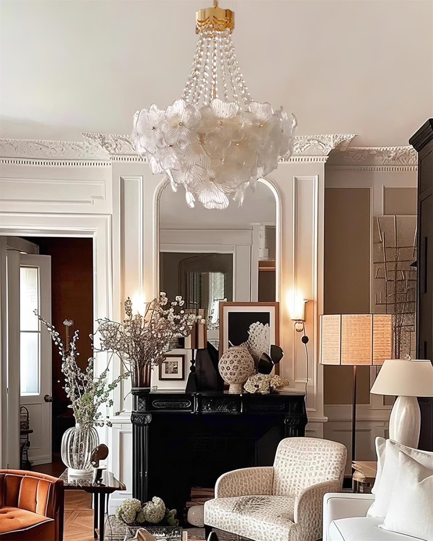 Campina Chandelier Crystal Flower Tiered
