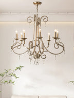 Elysara Crystal Candle Chandelier