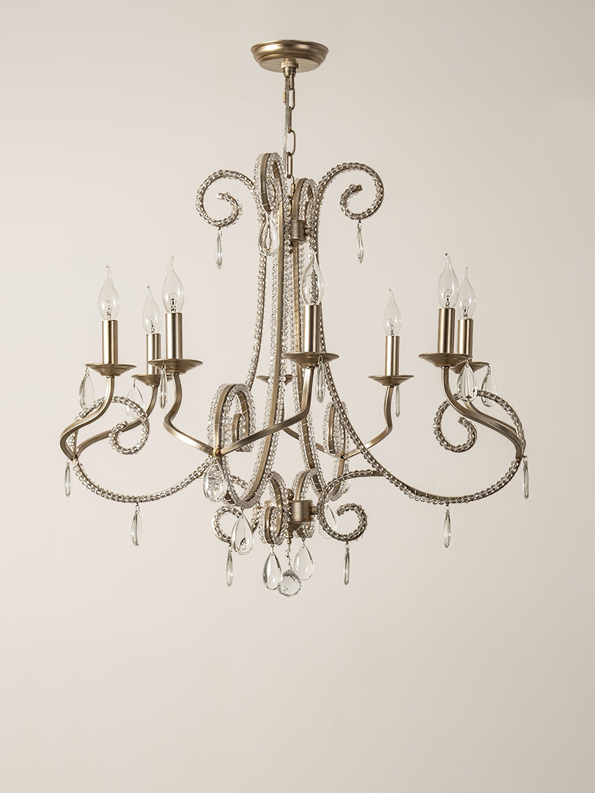 Elysara Crystal Candle Chandelier
