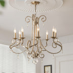 Elysara Crystal Candle Chandelier