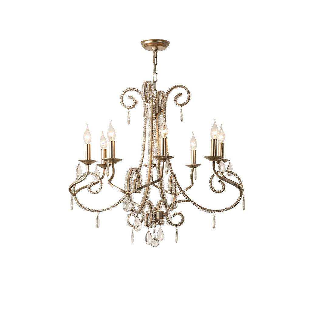 Elysara Crystal Candle Chandelier