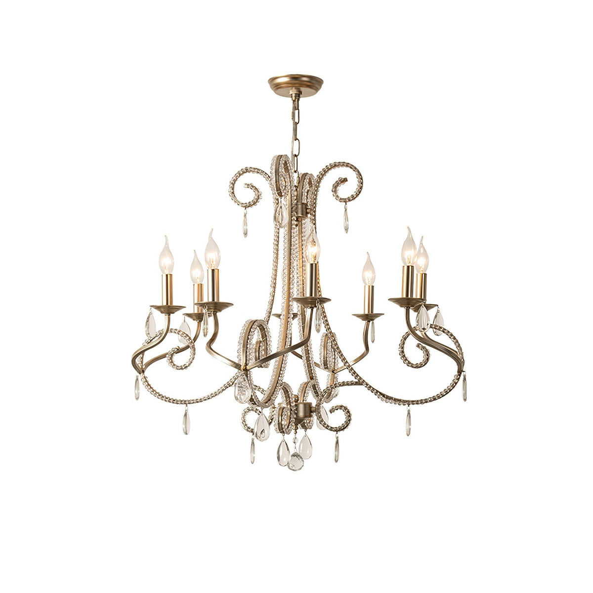 Elysara Crystal Candle Chandelier