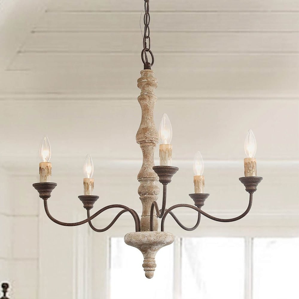 Aurora Chandelier Candlestick Farmhouse Rustic