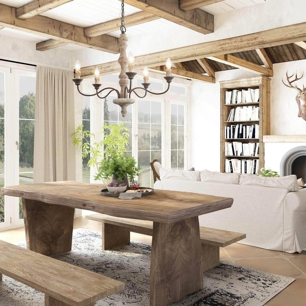 Aurora Chandelier Candlestick Farmhouse Rustic