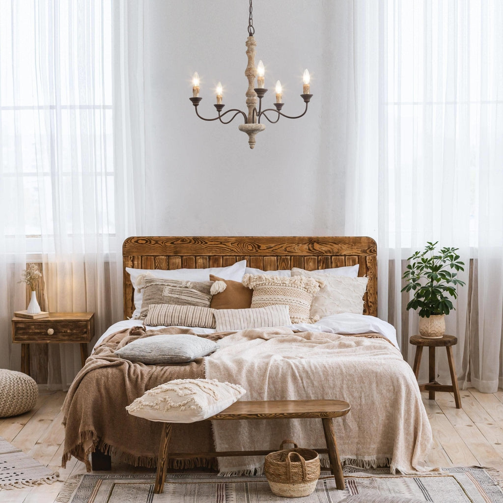 Aurora Chandelier Candlestick Farmhouse Rustic