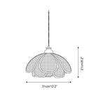 Capelina Pendant Lamp Rattan Petal Weave