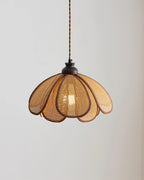 Capelina Pendant Lamp Rattan Petal Weave