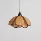 Capelina Pendant Lamp Rattan Petal Weave
