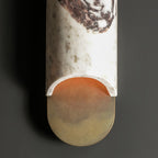 Capsule Wall Lamp Yellow Travertine Marble Brass