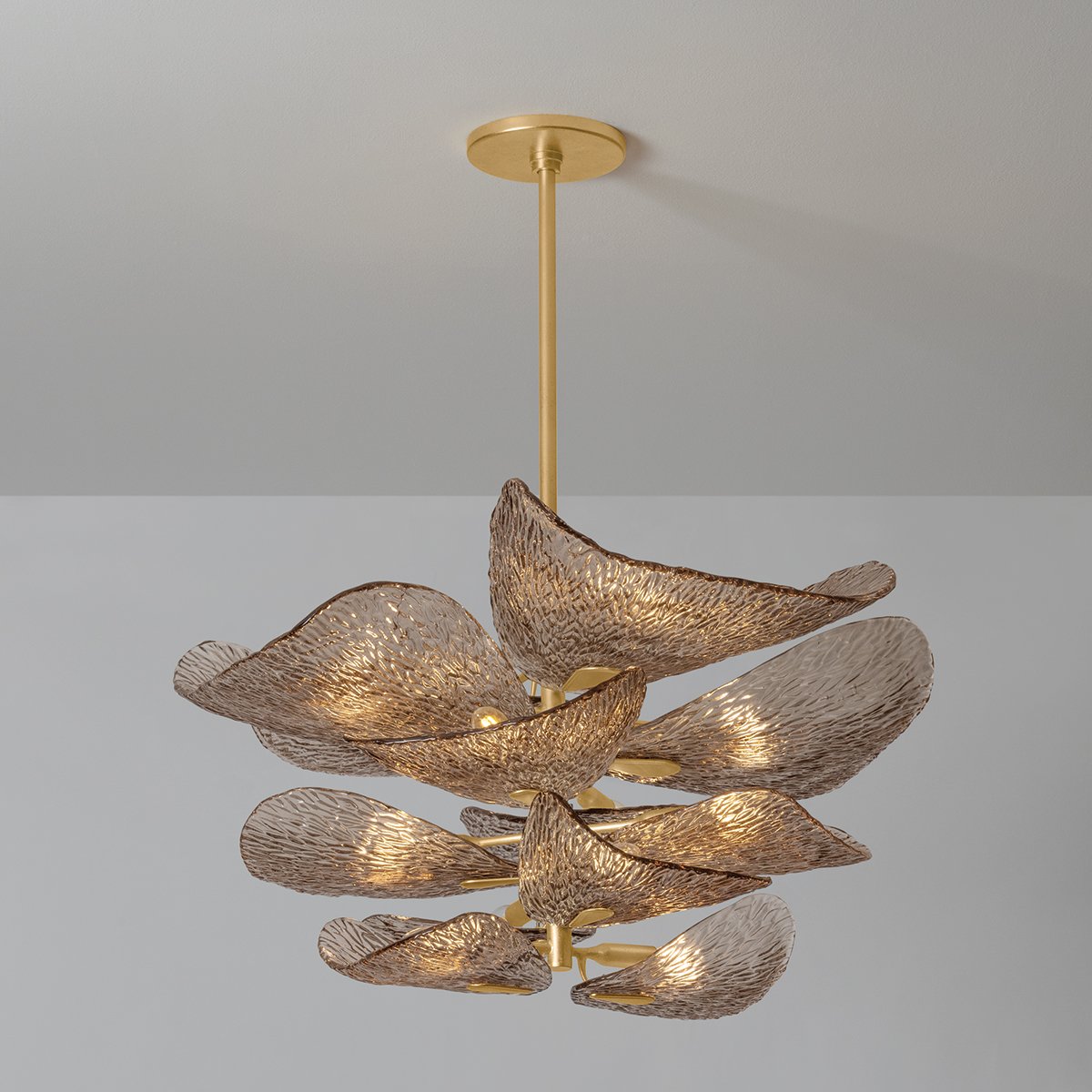 Cardiff Modern Metal & Glass Chandelier