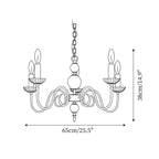 Carlita Chandelier Gold Curved Candle Arms
