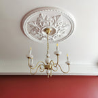 Carlita Chandelier Gold Curved Candle Arms