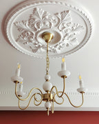Carlita Chandelier Gold Curved Candle Arms