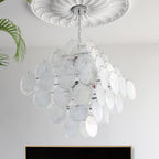 Carmosa Chandelier with Glass Disc Cascade