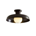 Quasar Modern Minimalist Glass Semi Flush Ceiling Lamp