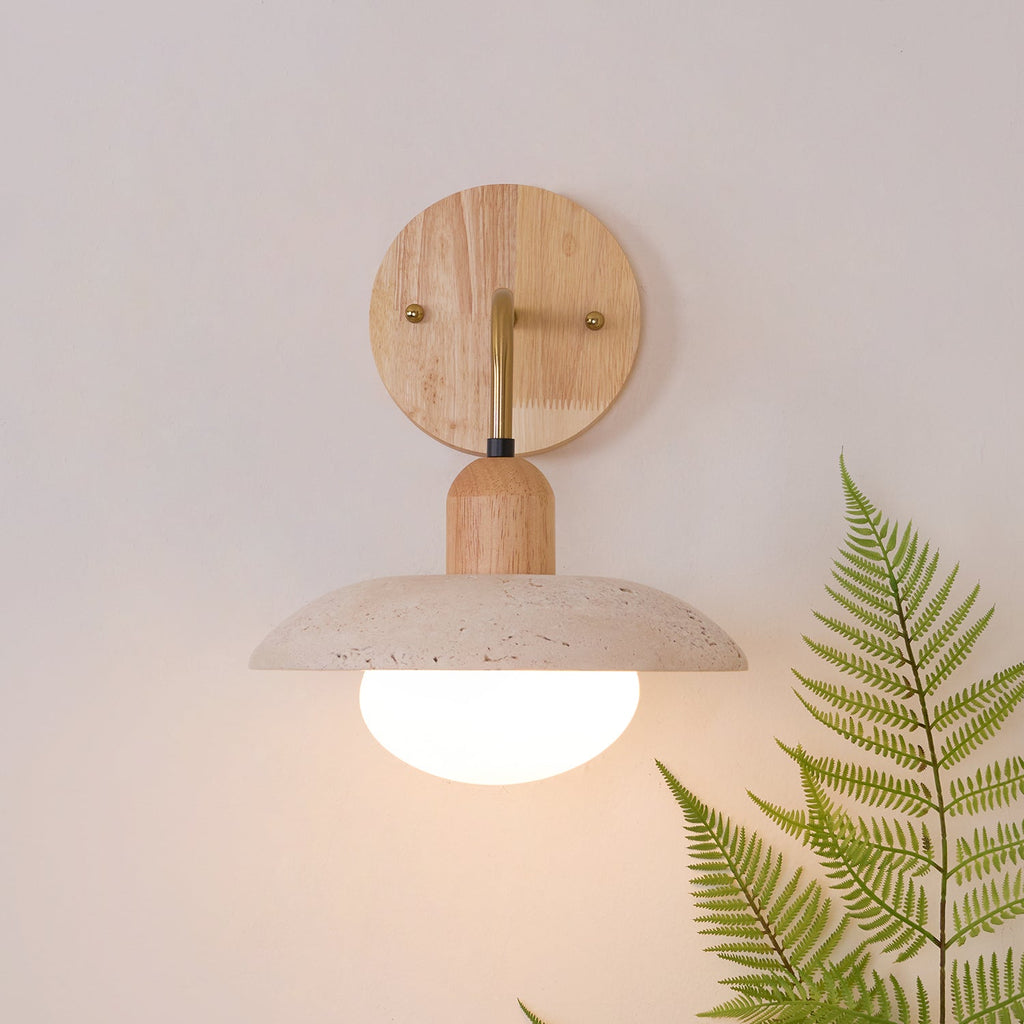 Aria Vintage Travertine Wall Light
