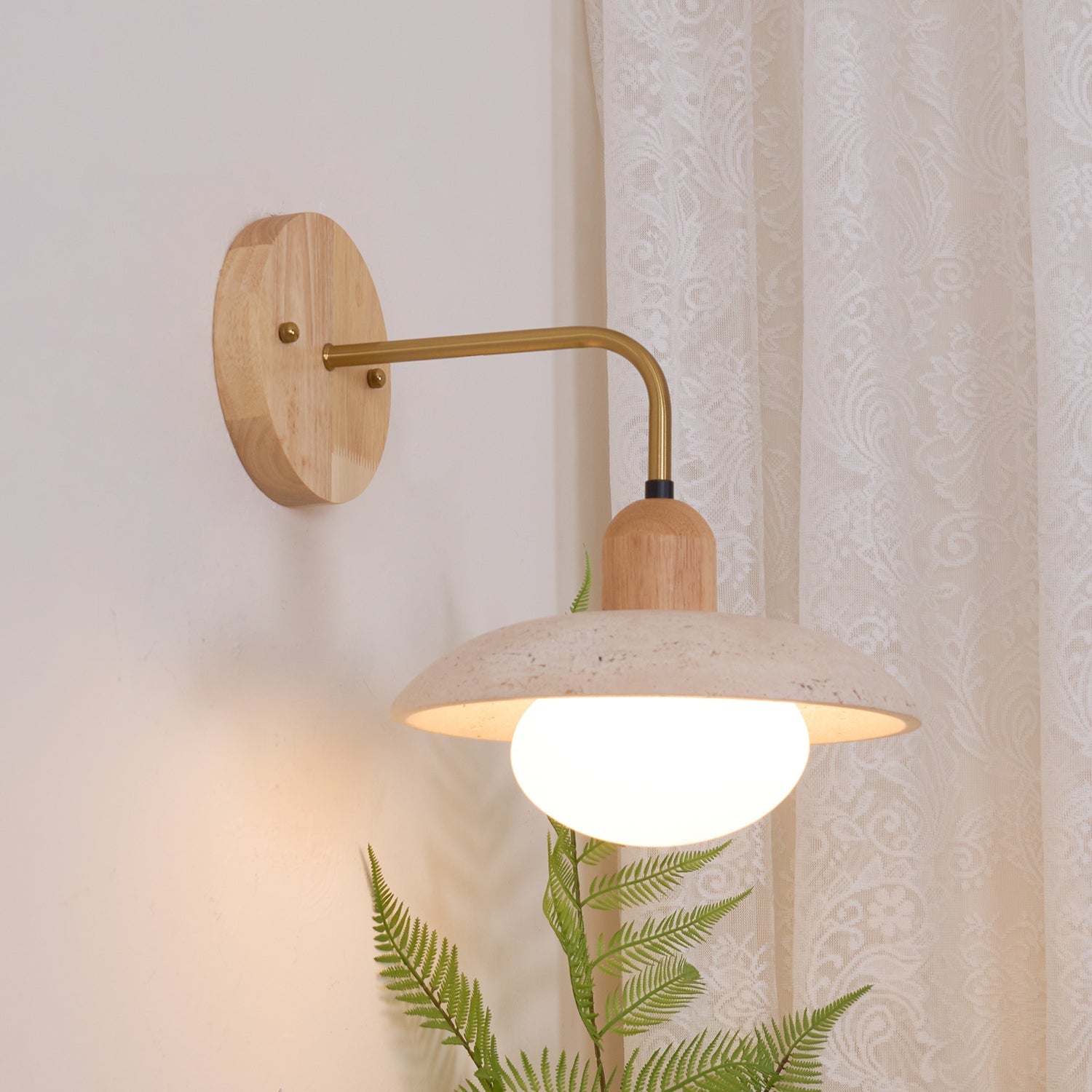 Aria Vintage Travertine Wall Light
