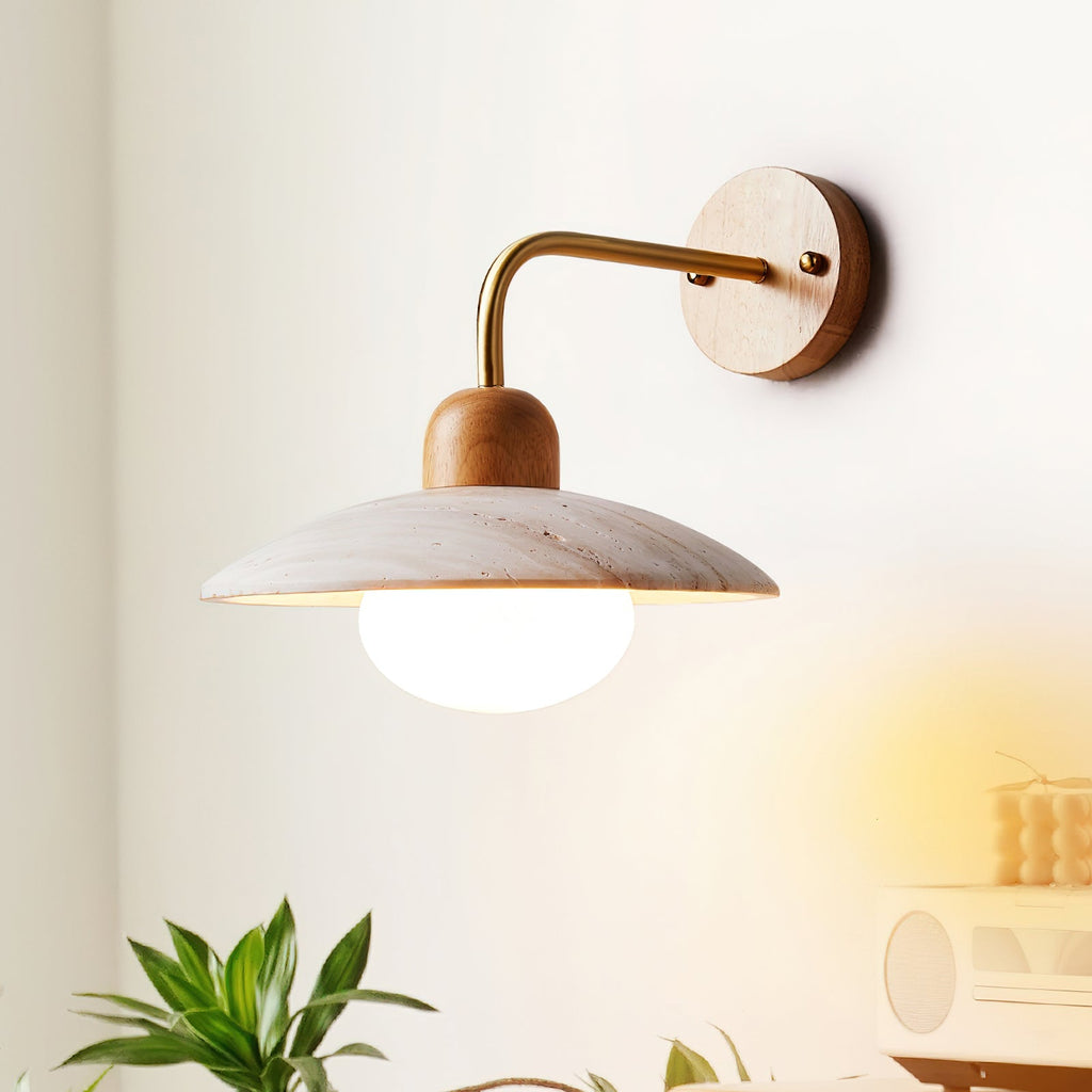Aria Vintage Travertine Wall Light